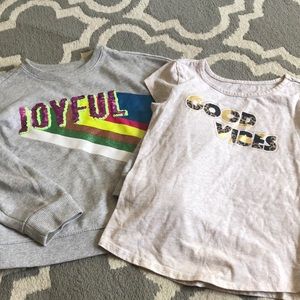 Lot of two Size Small 6-6x Wonder Nation Kids Tops